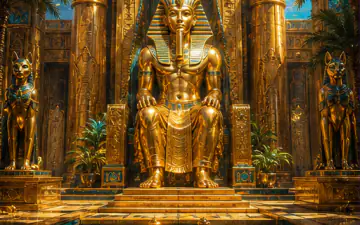 Egyptisch thema als voorbeeld van een spelstijl